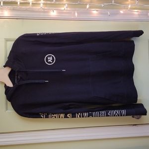 Men's American Eagle reflection logo black heavy cotton t-shirt hoodie size Med.